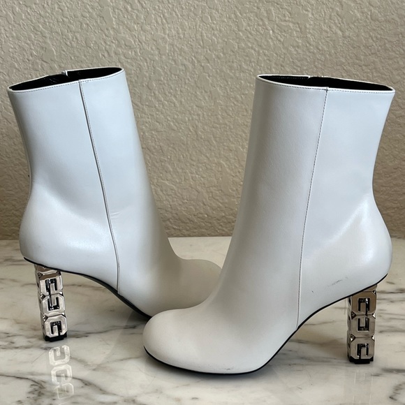 Givenchy G Cube White Booties Shoes 2023 Current $1250 - Picture 6 of 16